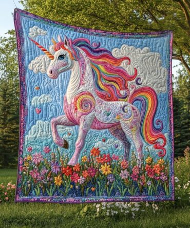 Majestic Whimsy Quilted Blanket