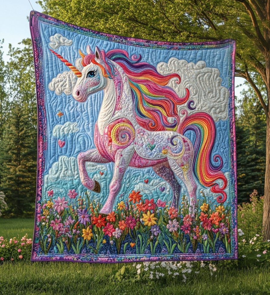 Majestic Whimsy Quilted Blanket