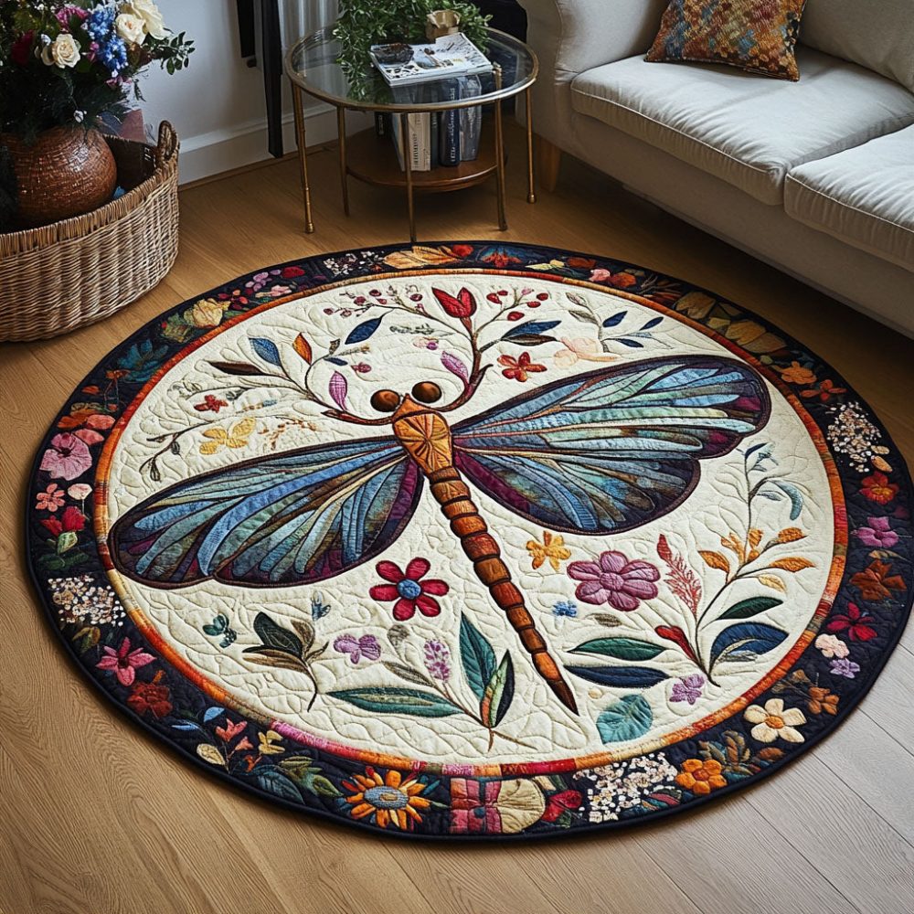 Majestic Wings Quilted Round Mat