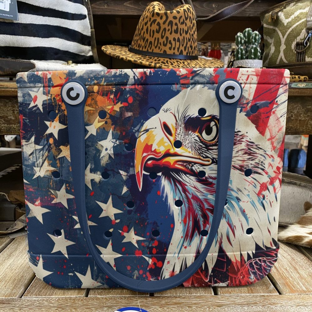 Bucket Tote Bag, Limited Edition Bogg Bag, Beach Bag Make American Great Again - Image 7