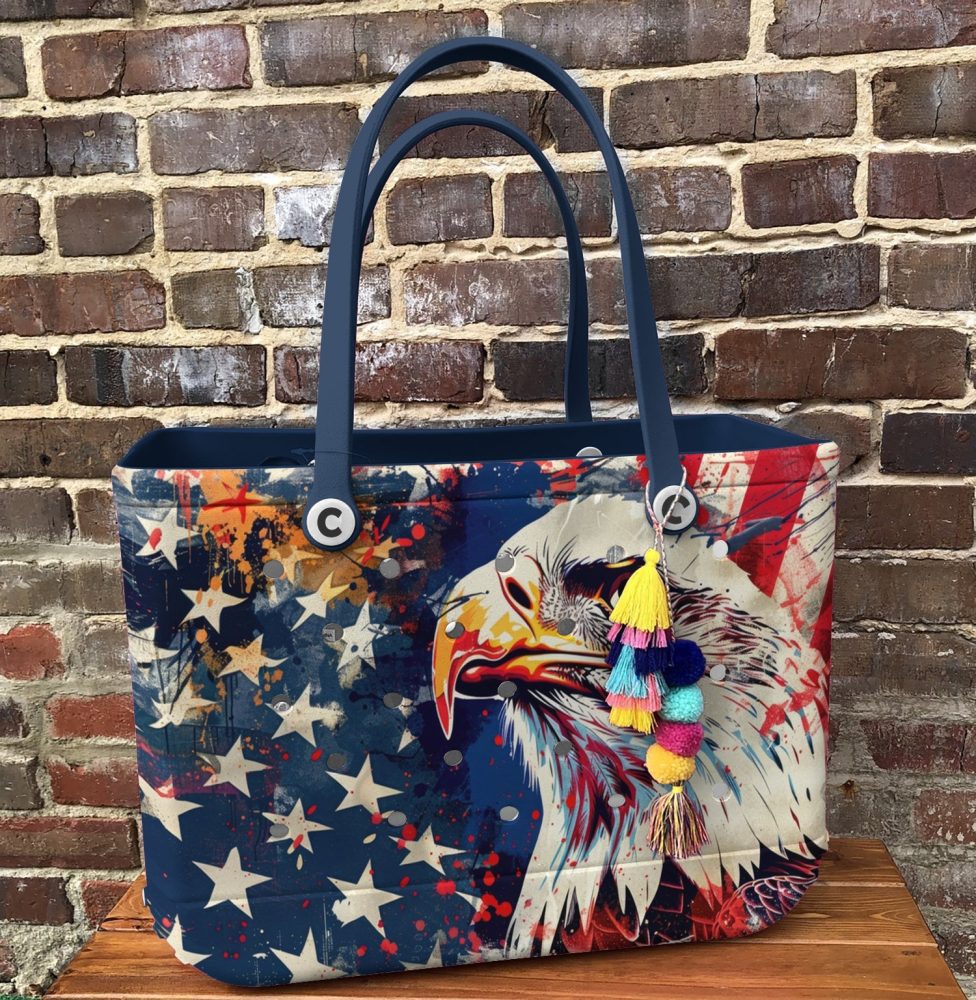 Bucket Tote Bag, Limited Edition Bogg Bag, Beach Bag Make American Great Again - Image 3