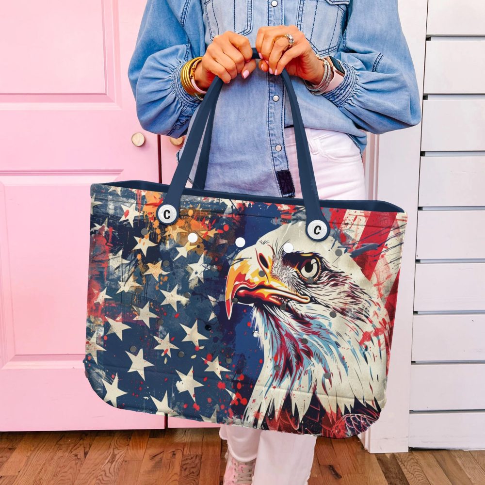 Bucket Tote Bag, Limited Edition Bogg Bag, Beach Bag Make American Great Again - Image 5