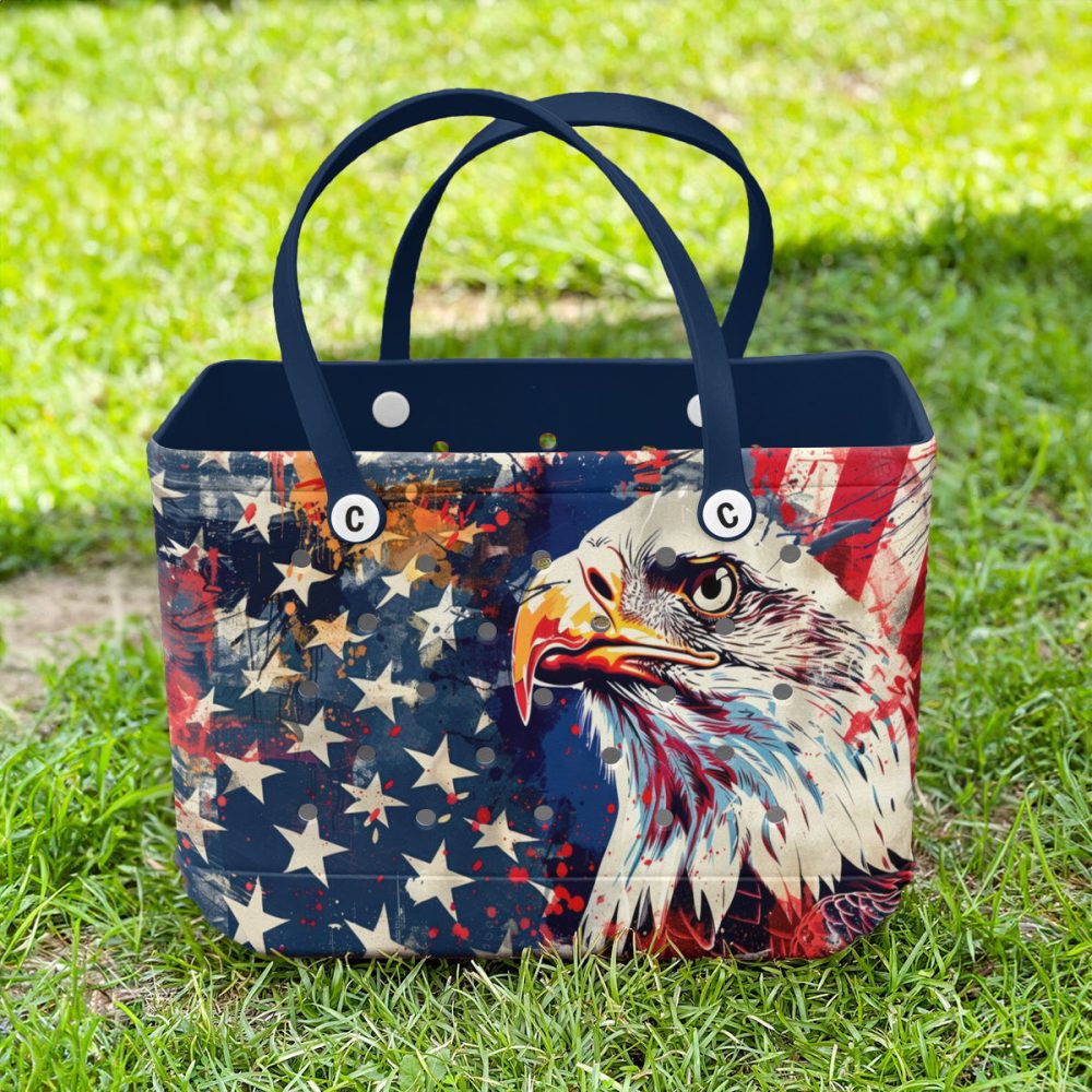 Bucket Tote Bag, Limited Edition Bogg Bag, Beach Bag Make American Great Again - Image 6