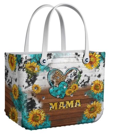 Bucket Tote Bag, Limited Edition Bogg Bag, Beach Bag Mama'S Wild Love