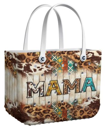 Stylish 'Mama' Tote Bag - Leopard Print, Durable, Perfect Gift For Moms!