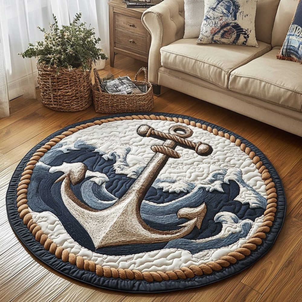 Mariner Hold Quilted Round Mat