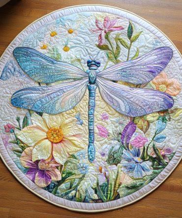 Meadow Grace Quilted Round Mat