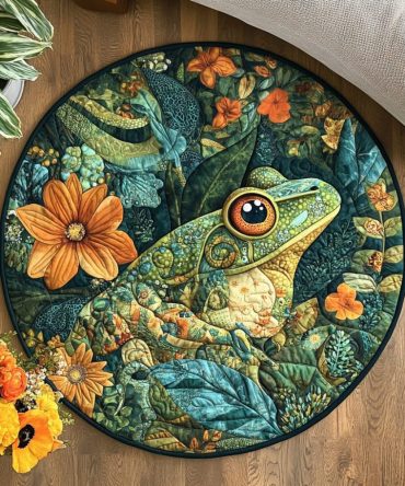 Meadow Leap Quilted Round Mat