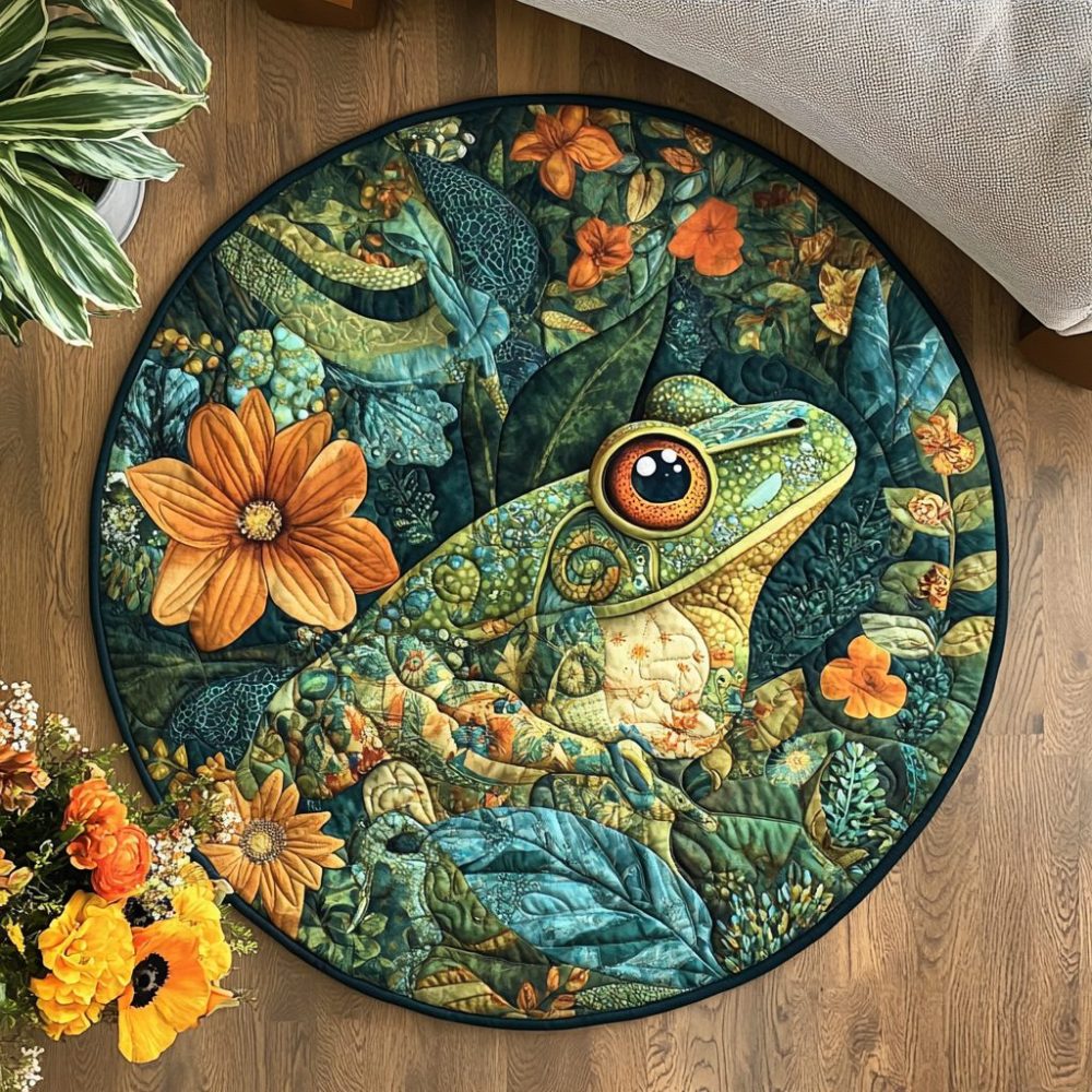 Meadow Leap Quilted Round Mat