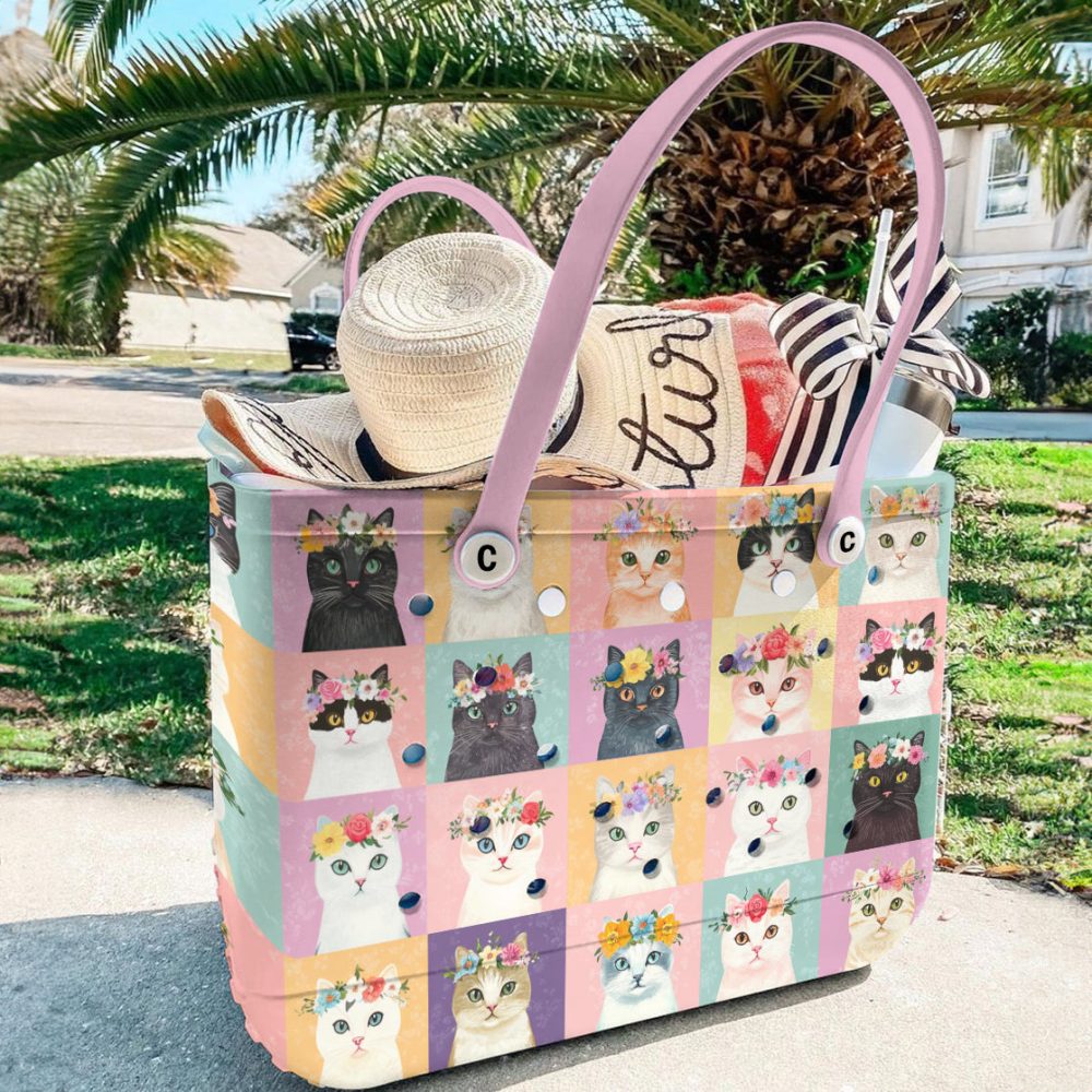 Bucket Tote Bag, Limited Edition Bogg Bag, Beach Bag Pawsitively Pretty - Image 3