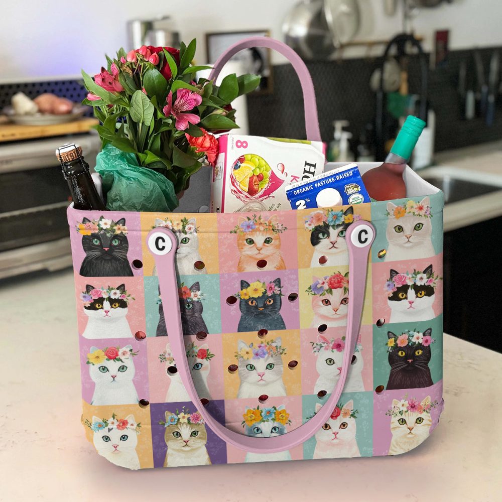 Bucket Tote Bag, Limited Edition Bogg Bag, Beach Bag Pawsitively Pretty - Image 5