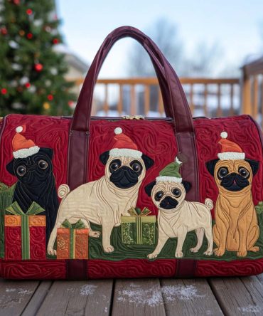 Merry Snuffles Quilted Duffle Bag
