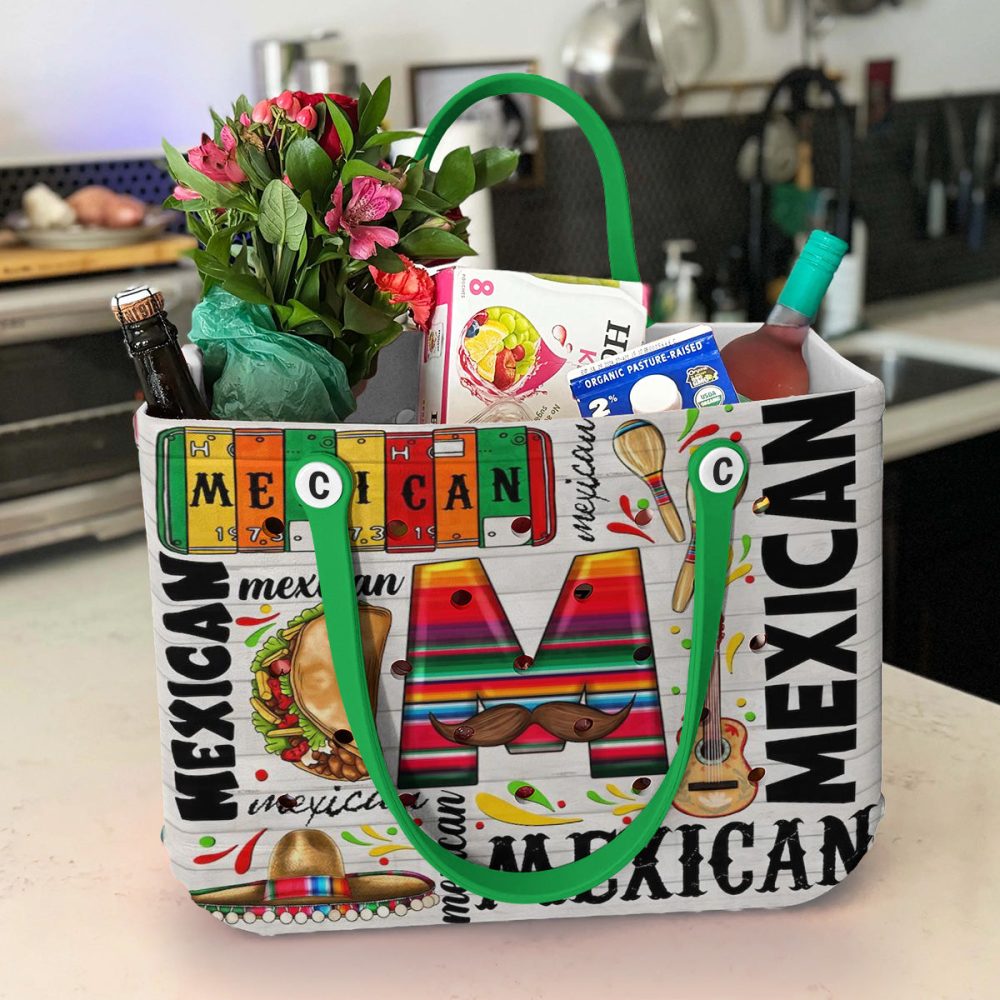 Bucket Tote Bag, Limited Edition Bogg Bag, Beach Bag Mexican Vibe - Image 4