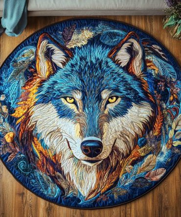 Midnight Run Quilted Round Mat