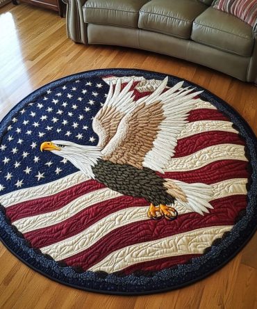 Mighty Eagle Quilted Round Mat