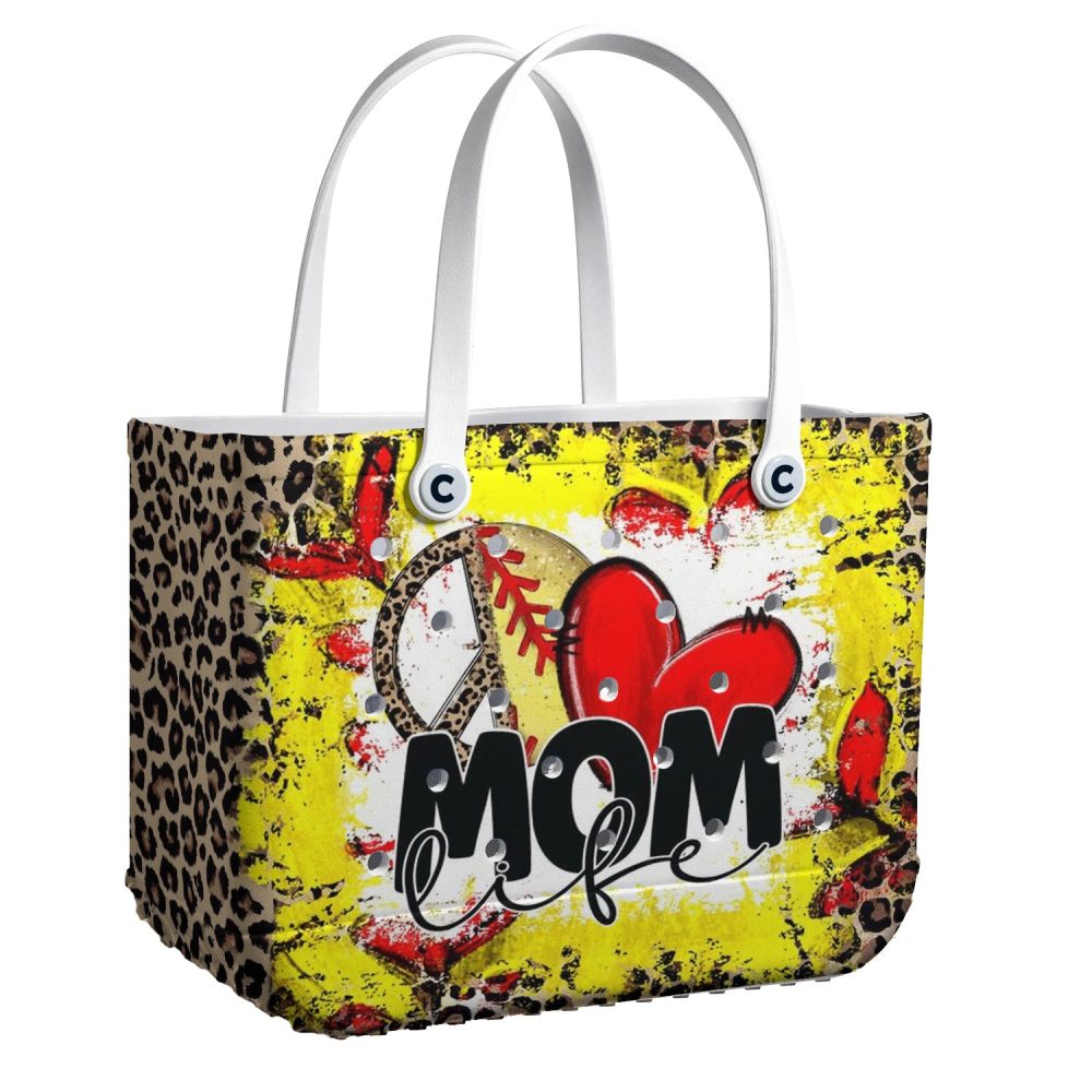 Bucket Tote Bag, Limited Edition Bogg Bag, Beach Bag Mom Love