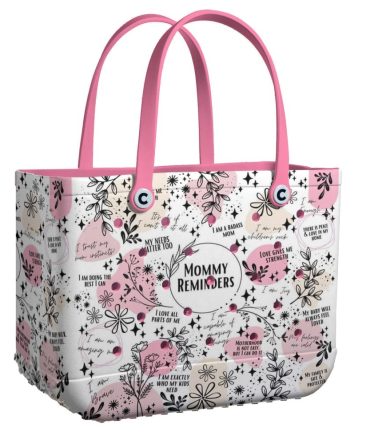 Bucket Tote Bag, Limited Edition Bogg Bag, Beach Bag Mommy Reminders