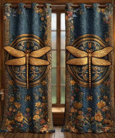 Moonlit Bloom Quilted Curtains