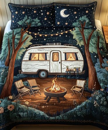 Moonlit Camper 3-Piece Quilted Bedding Set