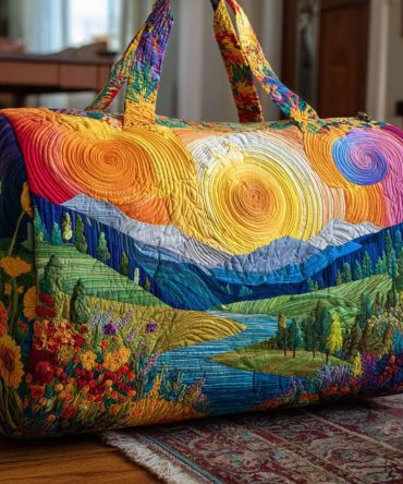 Morning Bloom Quilted Duffle Bag