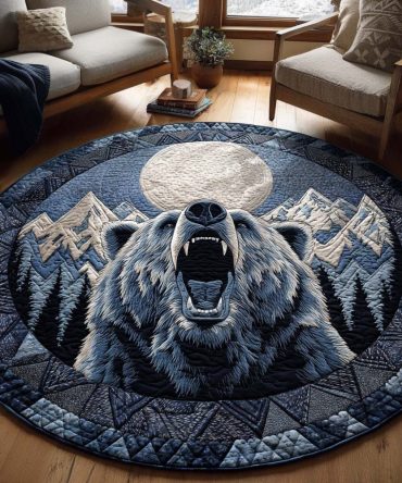 Moss Claw Quilted Round Mat