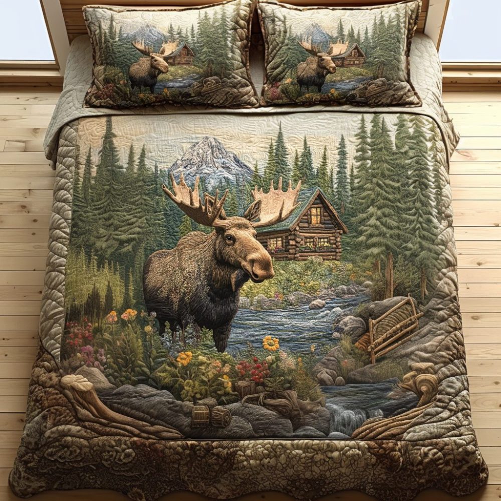 Mountain Hearth 3-Piece Quilted Bedding Set