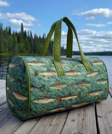 Mountain Lake Quilted Duffle Bag