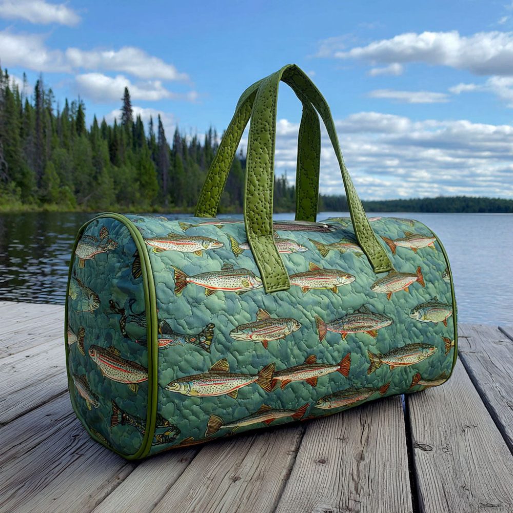 Mountain Lake Quilted Duffle Bag