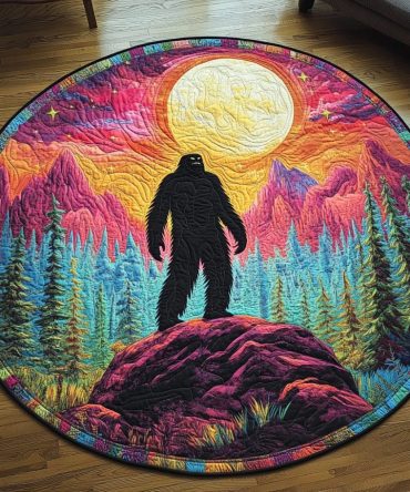 Mountain Mystery Quilted Round Mat