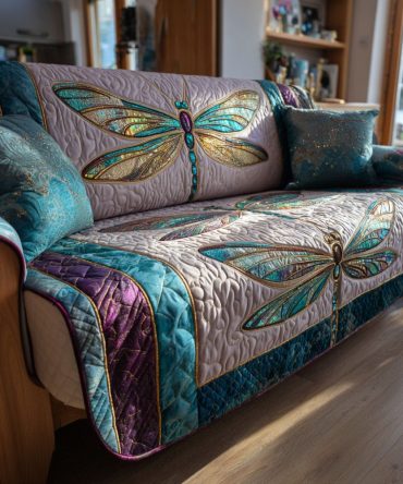 Mystic Bloom Quilted Sofa Cover