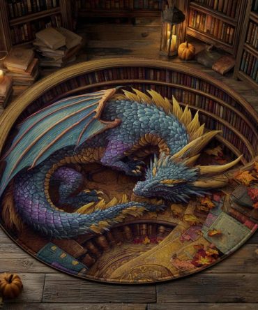 Mystic Coil Quilted Round Mat