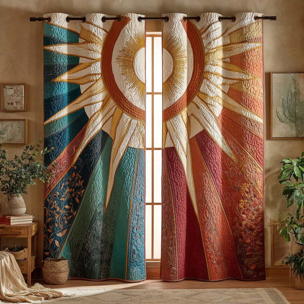 Mystic Dawn Radiance Quilted Curtains