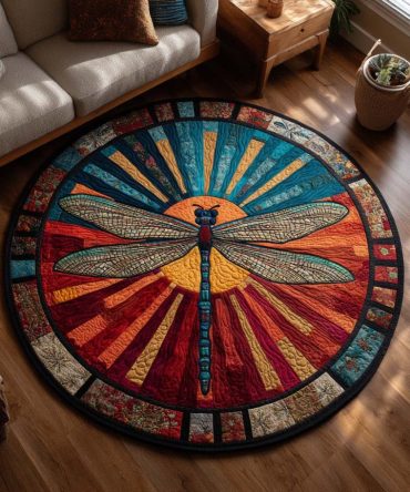 Mystic Flight Quilted Round Mat
