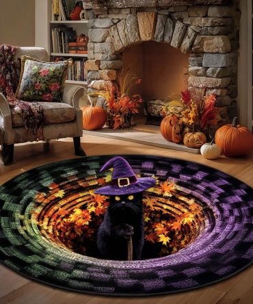 Mystic Glow Quilted Round Mat