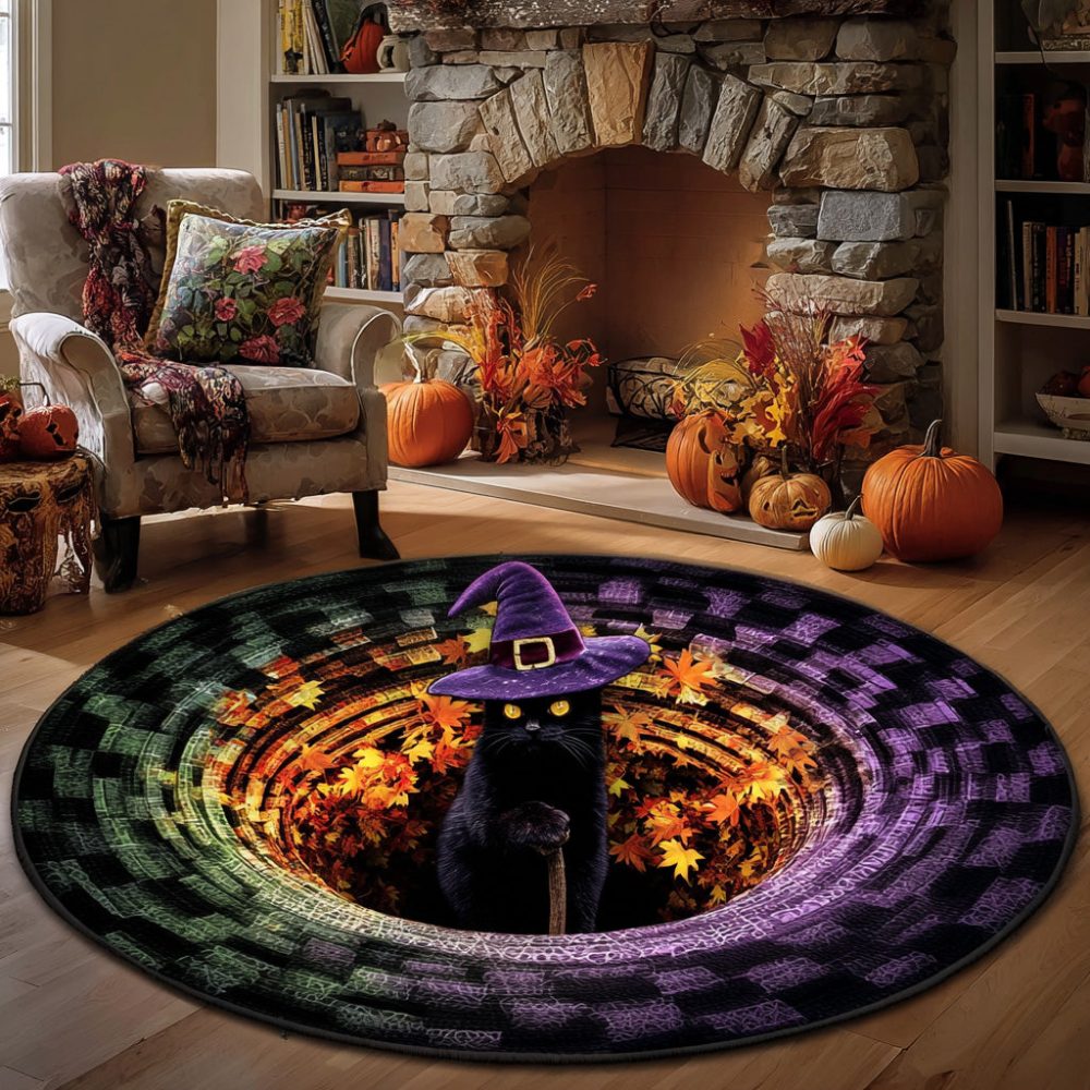 Mystic Glow Quilted Round Mat