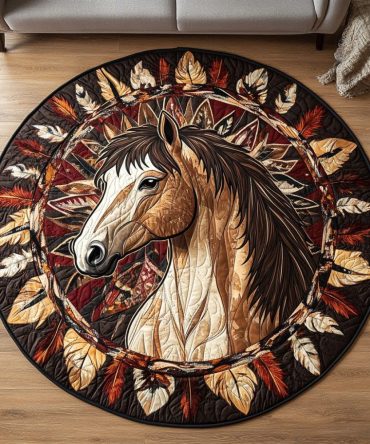 Mystic Mare Quilted Round Mat
