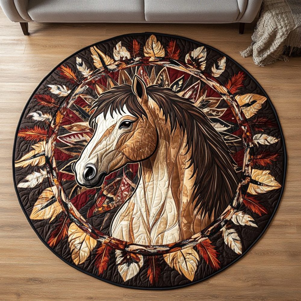 Mystic Mare Quilted Round Mat