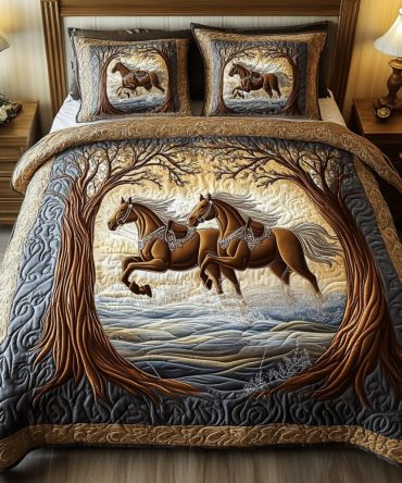Mystic Rider 3-Piece Quilted Bedding Set