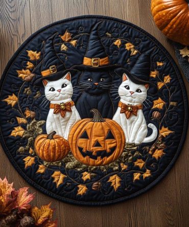 Mystic Trio Quilted Round Mat