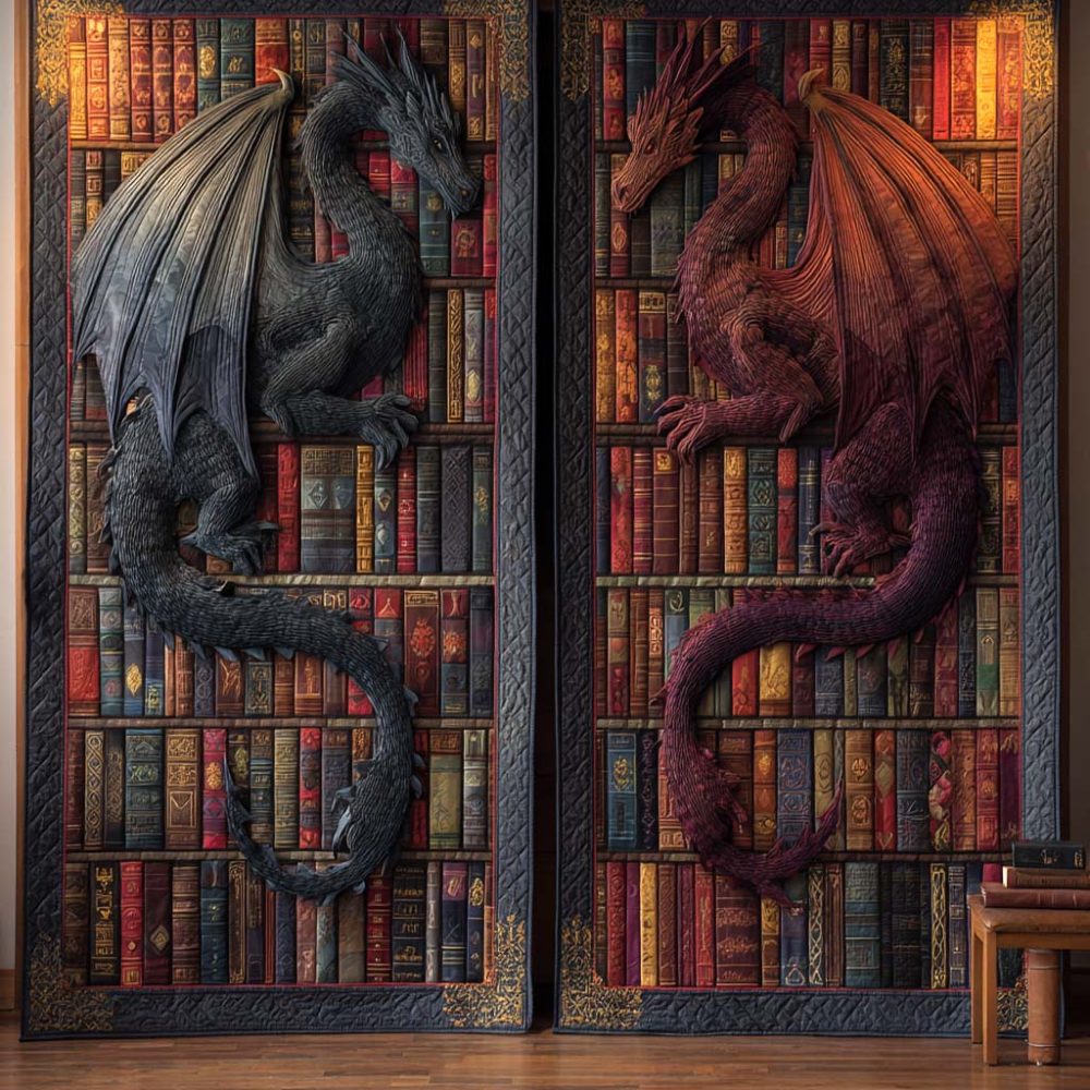 Mystic Violet Twins Quilted Curtains