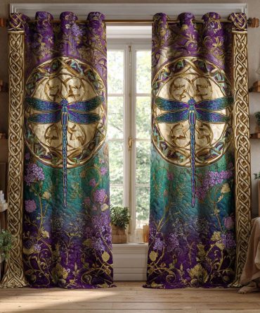 Mystic Wings Quilted Curtains