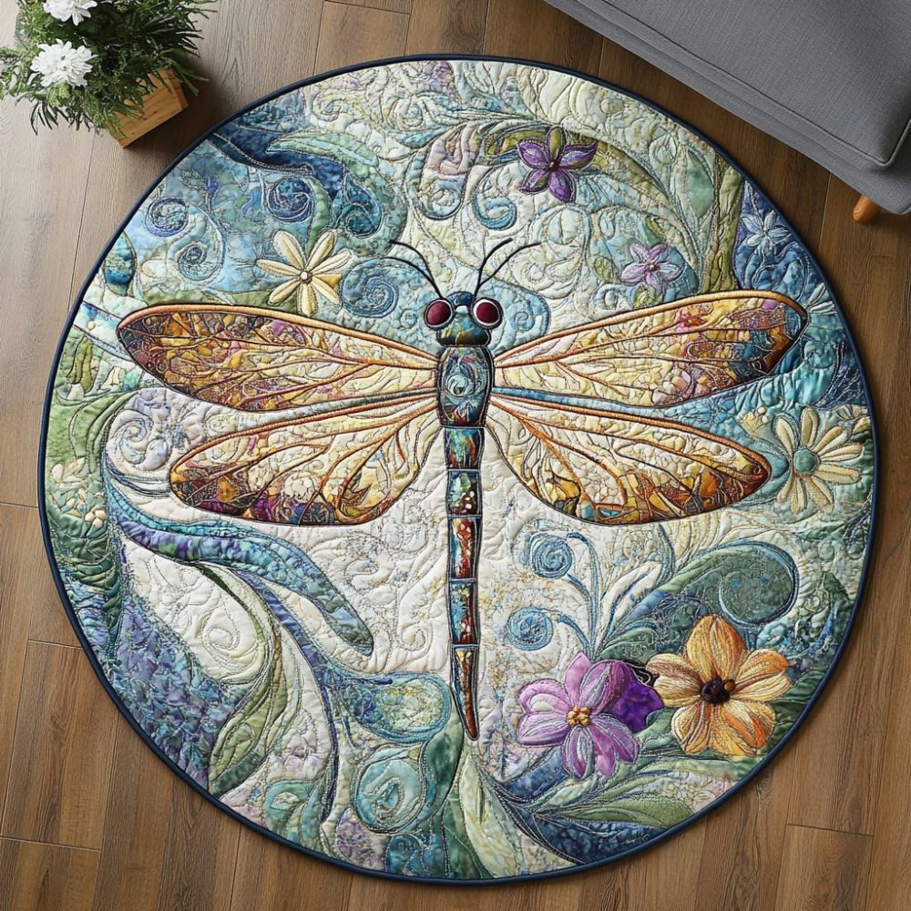 Mystic Wings Quilted Round Mat