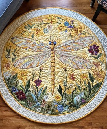 Mystic Wings Quilted Round Mat
