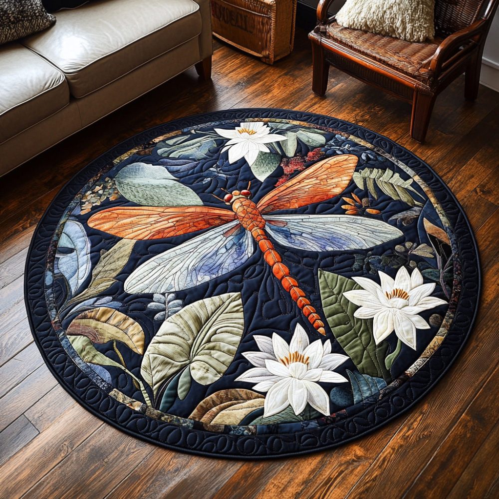 Mystic Wings Quilted Round Mat