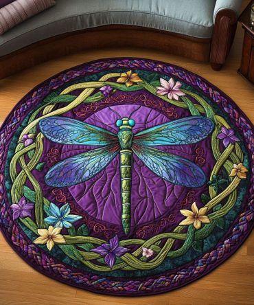Mystic Wings Quilted Round Mat