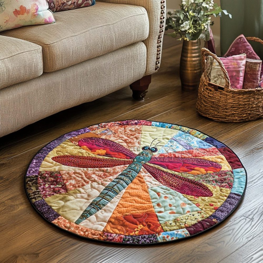 Mystic Wings Quilted Round Mat