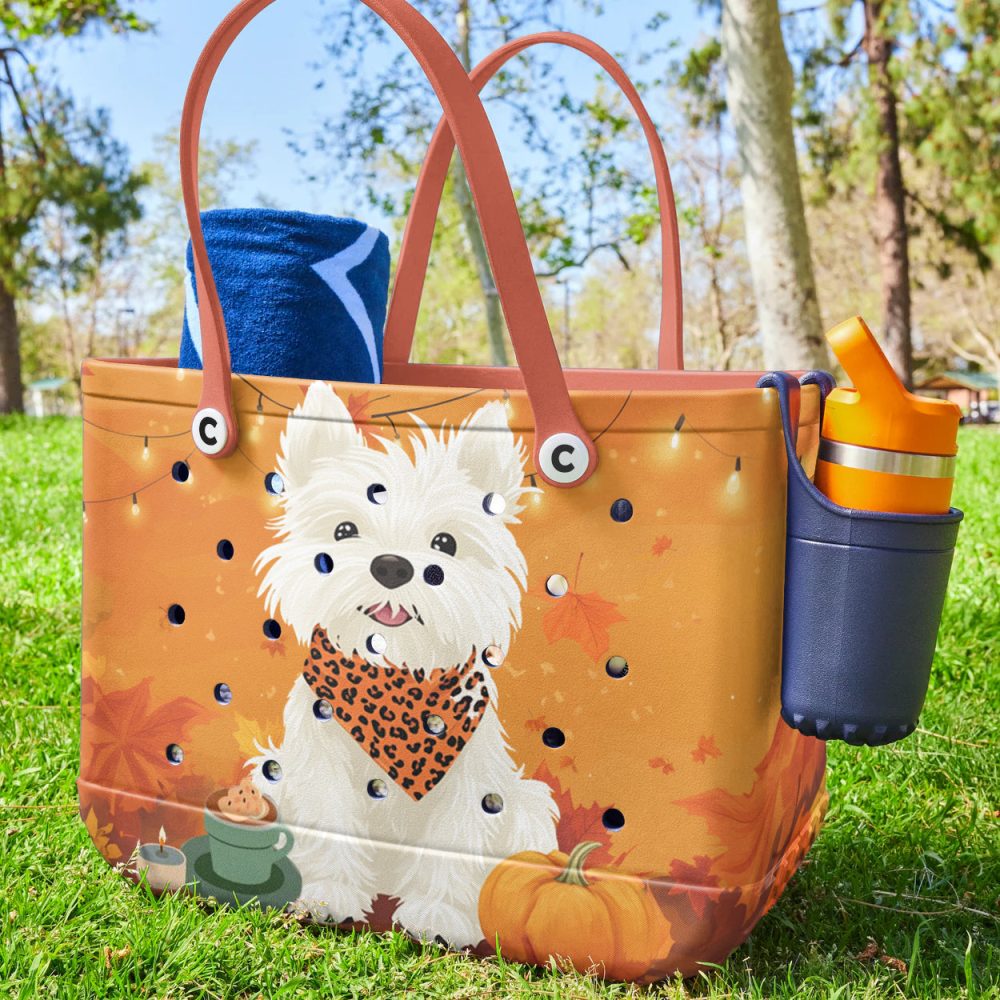 Bucket Tote Bag, Limited Edition Bogg Bag, Beach Bag Yorkshire Fall - Image 2