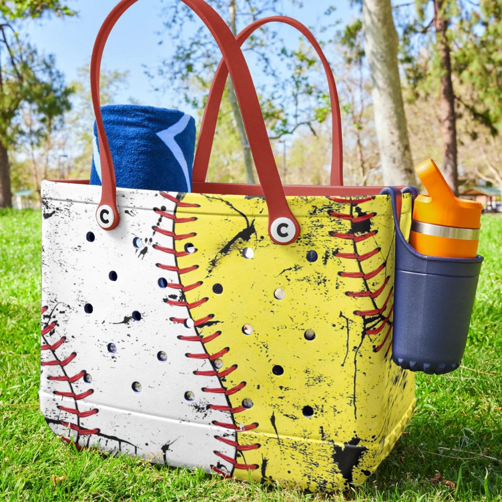 Stylish Baseball Softball Tote Bag - Durable, Sporty Design For Fans & Players - Image 3