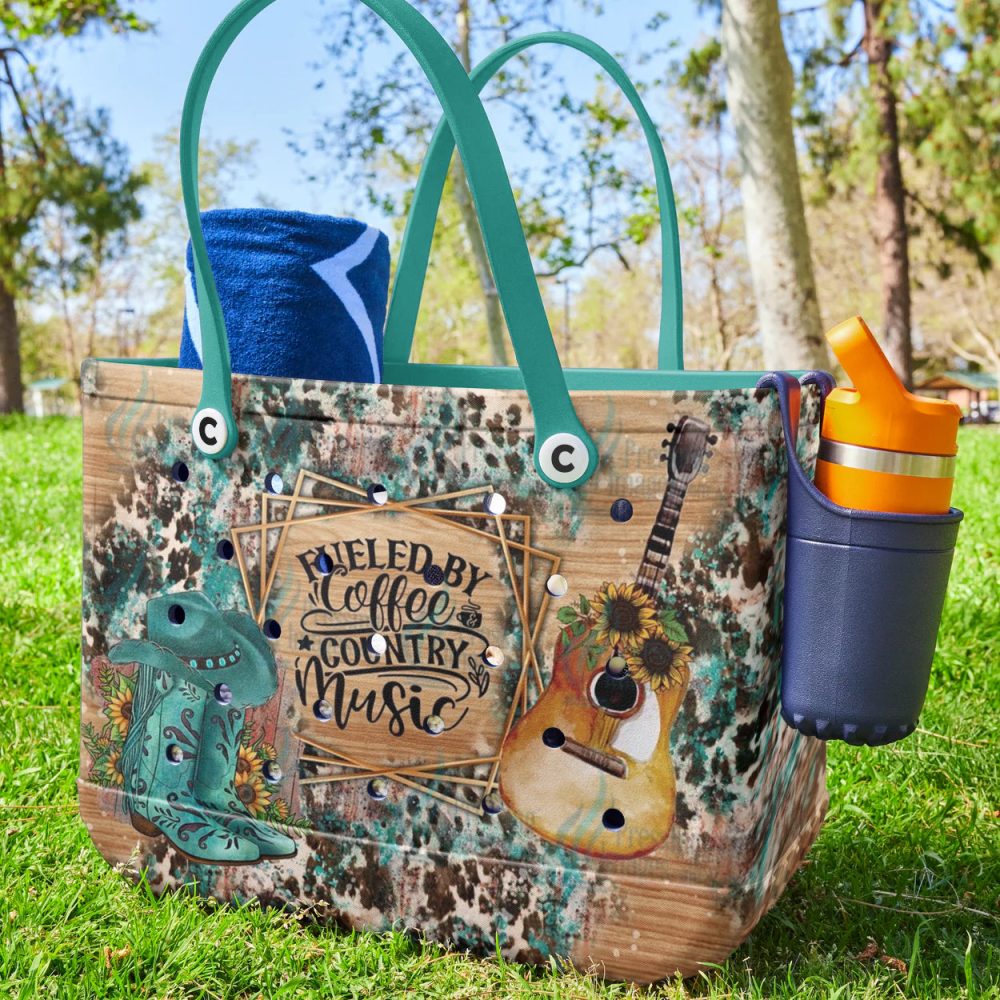 Bucket Tote Bag, Limited Edition Bogg Bag, Beach Bag Boots, Brew & Beats - Image 2