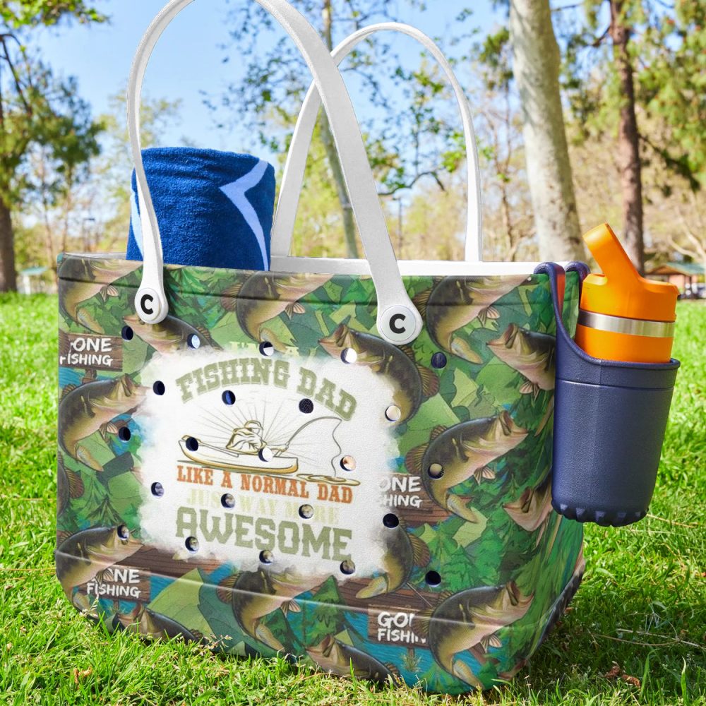 Bucket Tote Bag, Limited Edition Bogg Bag, Beach Bag Fishing Dad - Image 2